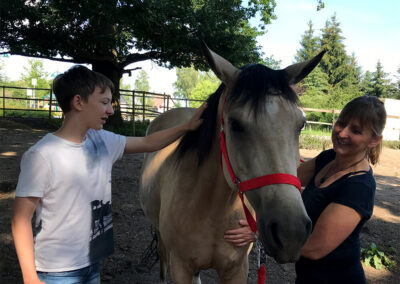 Familienzeit bei Coaching mit Pferden Harz