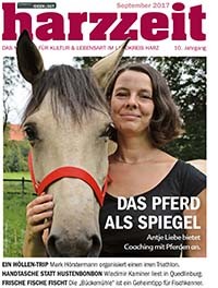Harzzeit Cover 09/2017 Zeitungsinterview HARZZEIT "Das Pferd als Spiegel", Mit Pferden coachen & trainieren | Coaching mit Pferden Harz, Antje Liebe